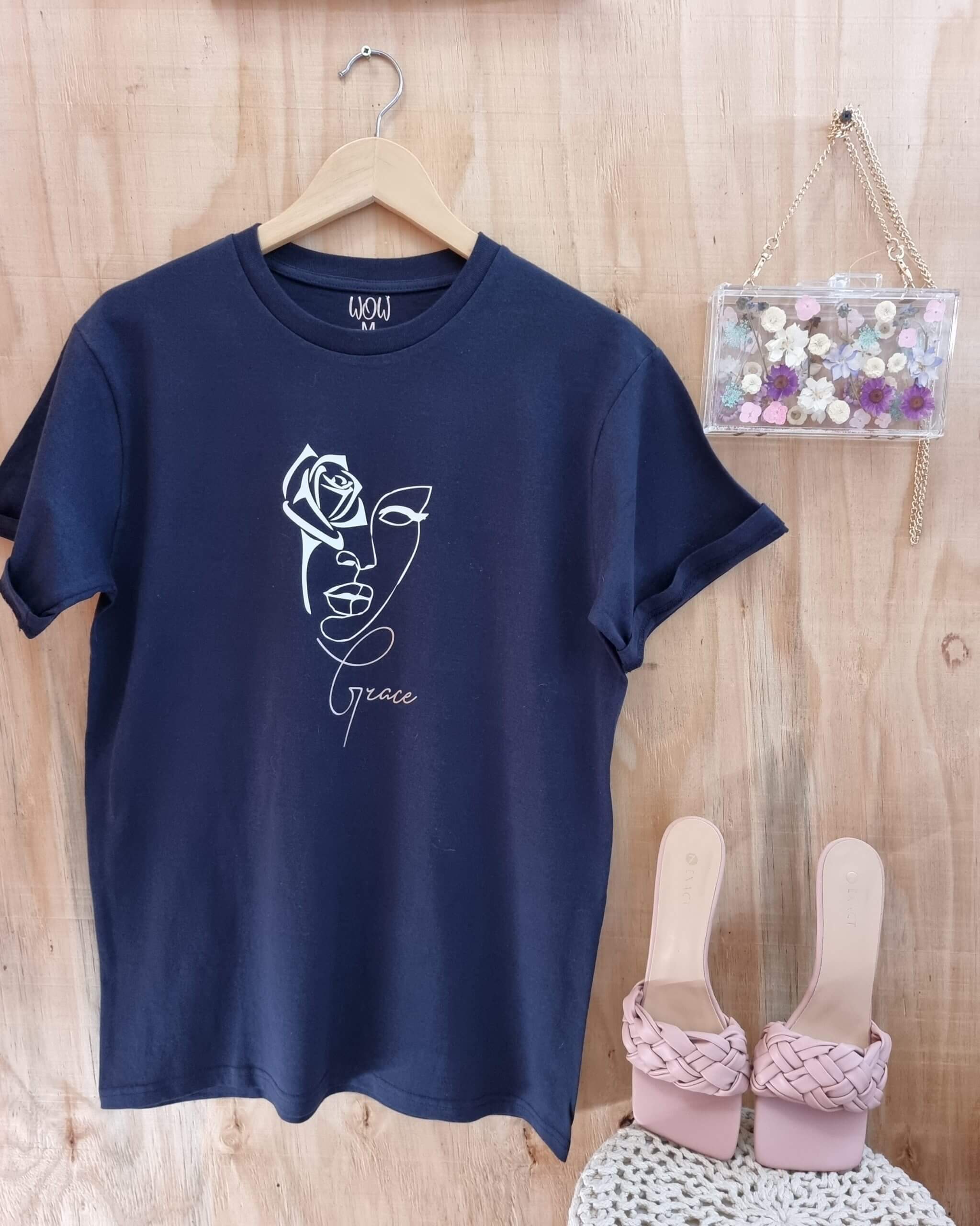 Grace T-shirt Blue Grace T-shirt Blue